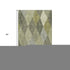 5' X 8' Olive Green Gray And Ivory Geometric Washable Area Rug With UV Protection