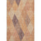 5' X 8' Orange Salmon And Ivory Geometric Washable Area Rug With UV Protection