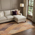 8' X 10' Orange Salmon And Ivory Geometric Washable Area Rug With UV Protection