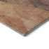 8' X 10' Orange Salmon And Ivory Geometric Washable Area Rug With UV Protection