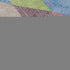 8' Pink Lime Green And Blue Geometric Washable Round Rug With UV Protection