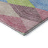 8' X 10' Pink Lime Green And Blue Geometric Washable Area Rug With UV Protection