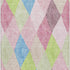 8' X 10' Pink Lime Green And Blue Geometric Washable Area Rug With UV Protection