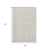 8' X 10' Beige And Ivory Geometric Washable Area Rug With UV Protection