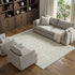8' X 10' Beige And Ivory Geometric Washable Area Rug With UV Protection