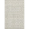8' X 10' Beige And Ivory Geometric Washable Area Rug With UV Protection
