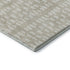 8' X 10' Beige And Ivory Geometric Washable Area Rug With UV Protection