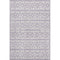 5' X 8' Lavender And Ivory Geometric Washable Area Rug With UV Protection