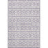 8' X 10' Lavender And Ivory Geometric Washable Area Rug With UV Protection