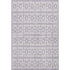 8' X 10' Lavender And Ivory Geometric Washable Area Rug With UV Protection