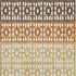 5' X 8' Coffee Copper And Ivory Geometric Washable Area Rug With UV Protection