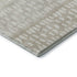 5' X 8' Ivory And Beige Geometric Washable Area Rug With UV Protection
