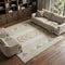 8' X 10' Beige Ivory And Tan Southwestern Washable Area Rug With UV Protection
