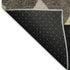 5' X 8' Black Ivory And Wheat Southwestern Washable Area Rug With UV Protection