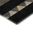 5' X 8' Black Ivory And Wheat Southwestern Washable Area Rug With UV Protection