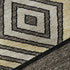 5' X 8' Black Ivory And Wheat Southwestern Washable Area Rug With UV Protection
