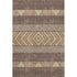5' X 8' Brown Wheat And Copper Southwestern Washable Area Rug With UV Protection
