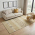 5' X 8' Gold Taupe And Beige Southwestern Washable Area Rug With UV Protection