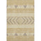 5' X 8' Gold Taupe And Beige Southwestern Washable Area Rug With UV Protection