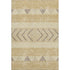 5' X 8' Gold Taupe And Beige Southwestern Washable Area Rug With UV Protection