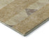 8' Gold Taupe And Beige Southwestern Washable Round Rug With UV Protection