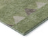 5' X 8' Green Taupe And Ivory Southwestern Washable Area Rug With UV Protection