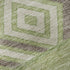 5' X 8' Green Taupe And Ivory Southwestern Washable Area Rug With UV Protection