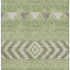 5' X 8' Green Taupe And Ivory Southwestern Washable Area Rug With UV Protection