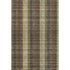 5' X 8' Brown Ivory And Plum Plaid Washable Area Rug With UV Protection