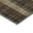 5' X 8' Brown Ivory And Plum Plaid Washable Area Rug With UV Protection
