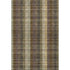 5' X 8' Brown Ivory And Plum Plaid Washable Area Rug With UV Protection
