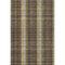 8' X 10' Brown Ivory And Plum Plaid Washable Area Rug With UV Protection