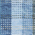 8' X 10' Denim Blue Gray And Beige Plaid Washable Area Rug With UV Protection