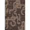 8' X 10' Chocolate Black And Beige Geometric Washable Area Rug With UV Protection