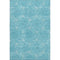 8' X 10' Aqua And Ivory Geometric Washable Area Rug With UV Protection