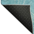 8' X 10' Aqua And Ivory Geometric Washable Area Rug With UV Protection