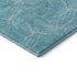 8' X 10' Aqua And Ivory Geometric Washable Area Rug With UV Protection