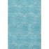 8' X 10' Aqua And Ivory Geometric Washable Area Rug With UV Protection
