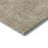 8' X 10' Beige And Ivory Geometric Washable Area Rug With UV Protection