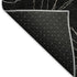 5' X 8' Black And Ivory Geometric Washable Area Rug With UV Protection