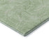5' X 8' Mint Green And Ivory Geometric Washable Area Rug With UV Protection