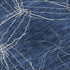 8' X 10' Navy Blue And Ivory Geometric Washable Area Rug With UV Protection