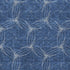 8' X 10' Navy Blue And Ivory Geometric Washable Area Rug With UV Protection