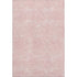 5' X 8' Pink And Ivory Geometric Washable Area Rug With UV Protection