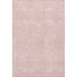 5' X 8' Pink And Ivory Geometric Washable Area Rug With UV Protection