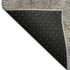 8' Taupe And Ivory Geometric Washable Round Rug With UV Protection