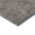 8' Taupe And Ivory Geometric Washable Round Rug With UV Protection