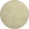 8' Wheat And Ivory Geometric Washable Round Rug With UV Protection