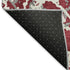 5' X 8' Burgundy Gray And Ivory Abstract Washable Area Rug With UV Protection