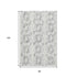 8' X 10' Silver Gray And Ivory Abstract Washable Area Rug With UV Protection